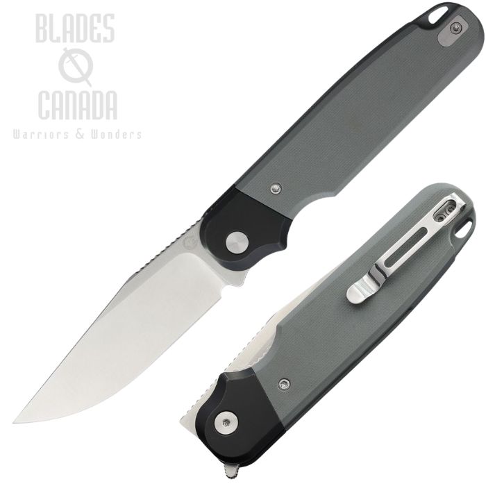 (image for) Rapax Buddy Flipper Folding Knife, VG10 Satin, G10 Gray/Stainless, MK003-GRSA