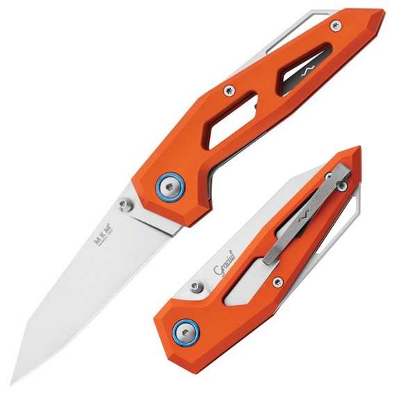 (image for) MKM Edge Folding Knife, Elmax Steel, Aluminum Handle, MKMEGLAOR