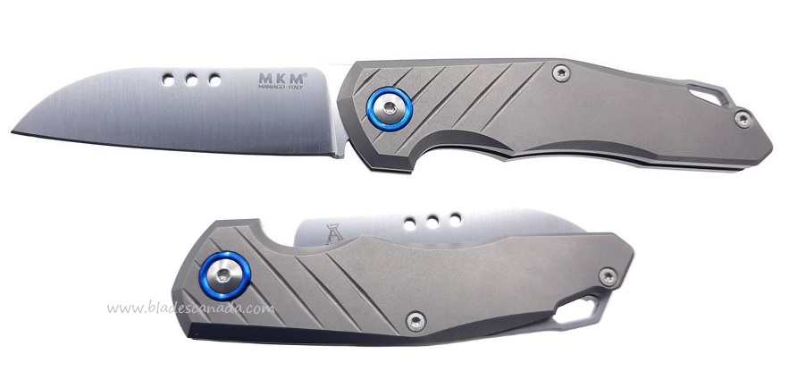 MKM Maniago Knives Root Slip Joint Folder, Bohler M390, Titanium, MKMRTT - Click Image to Close