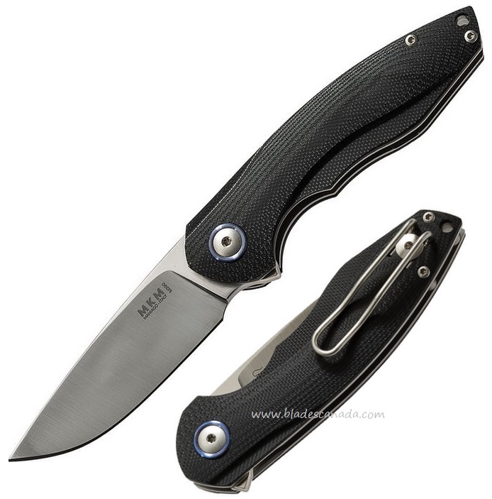 MKM Maniago Timavo Folding Knife, M390 Satin, G10 Black, VP02-GBK - Click Image to Close