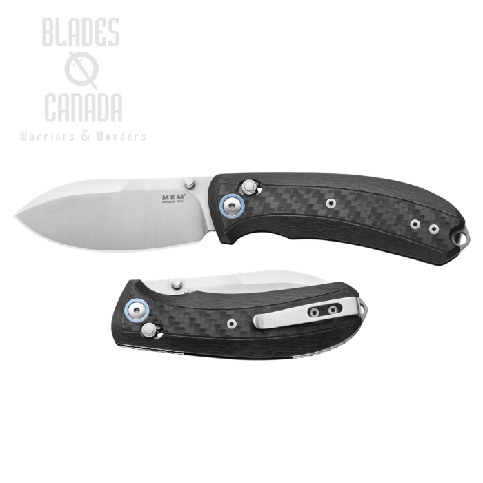 (image for) MKM Maniago Bolero Crossbar Lock Folding Knife, S30V Satin, Titanium CF, MK BL-CF