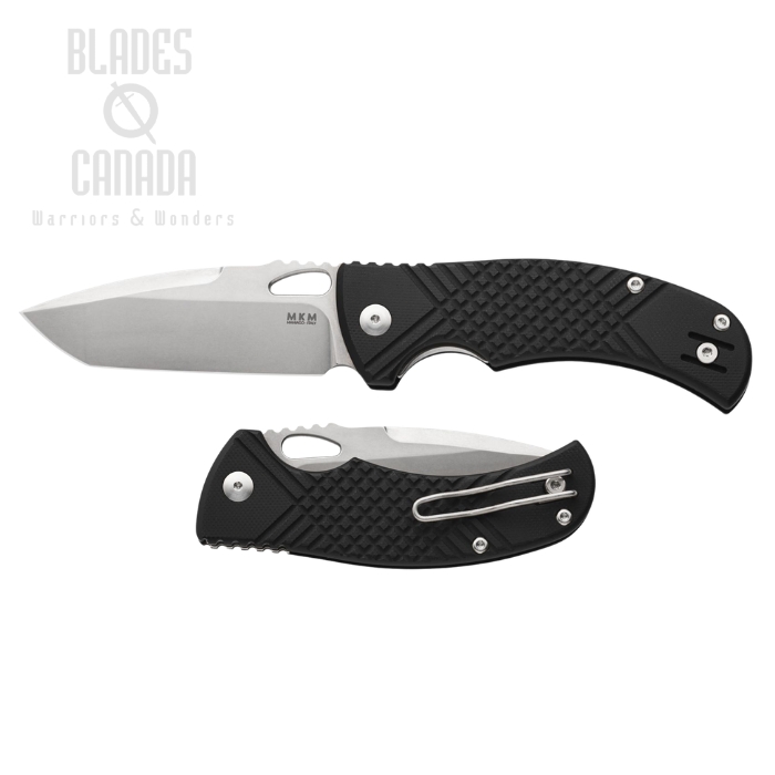 (image for) MKM Maniago Ciras Folding Knife, 14C28N Stonewash, G10 Black, MK CR-GBK