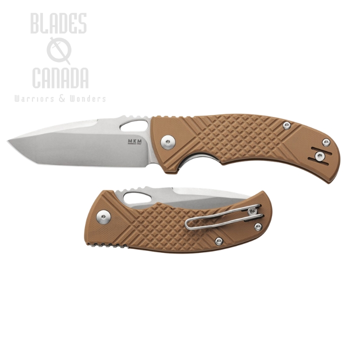 (image for) MKM Maniago Ciras Folding Knife, 14C28N Stonewash, G10 Coyote Tan, MK CR-GCT