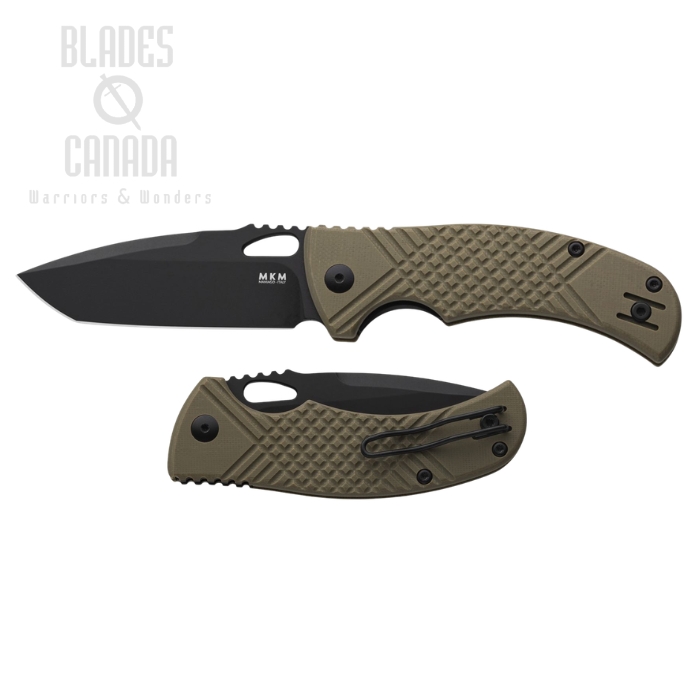 (image for) MKM Maniago Ciras Folding Knife, 14C28N Black, G10 OD Green, MK CR-GODB