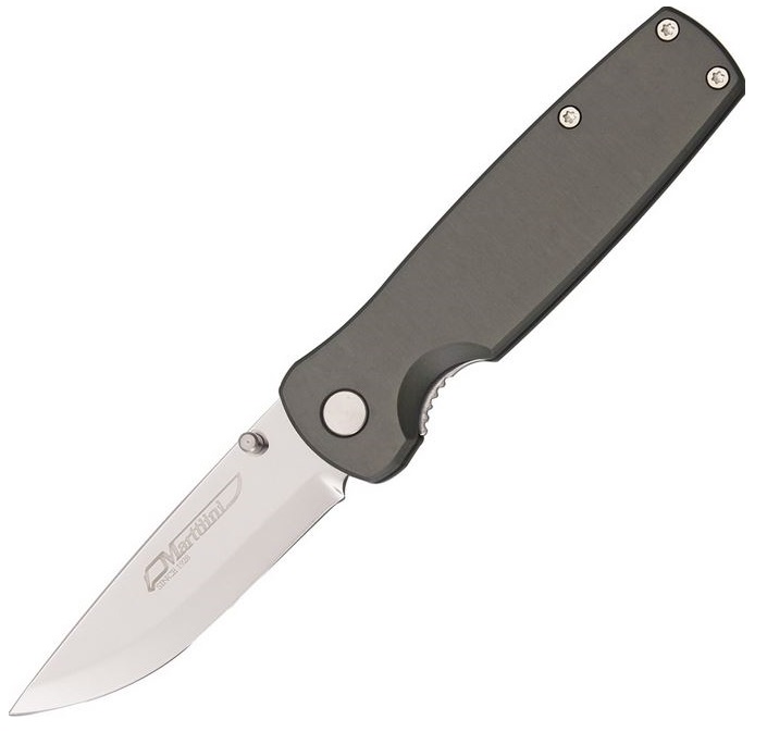 Marttiini Handy Folding Knife, Stainless, Aluminum Handle, 960110