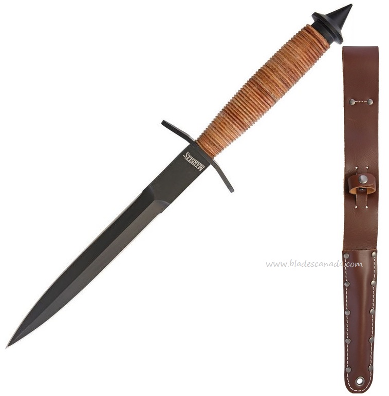 Marbles V-42 Dagger w/ Leather Sheath, MR429