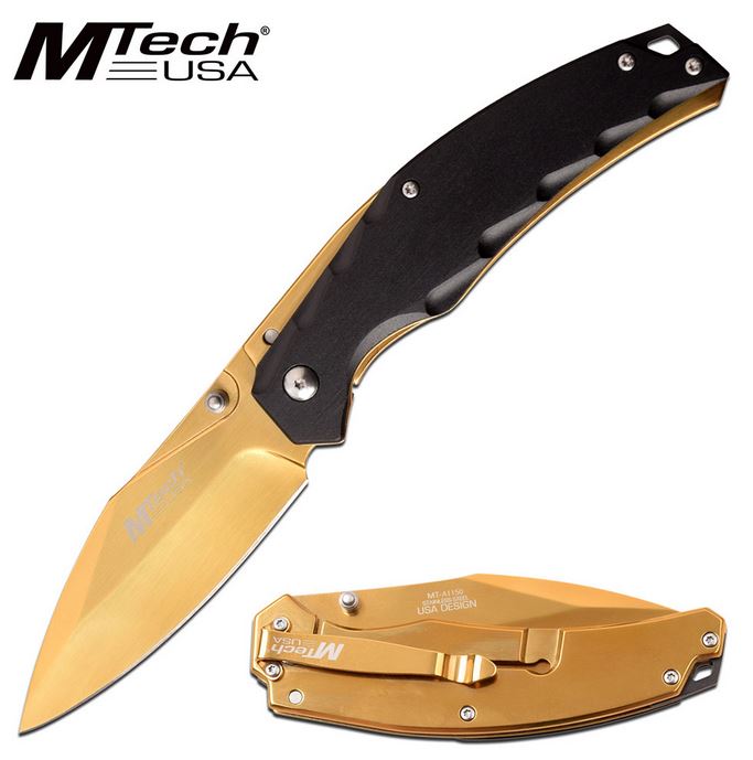 Mtech Knives folder, Stainless Steel Framelock, MTA1150GD