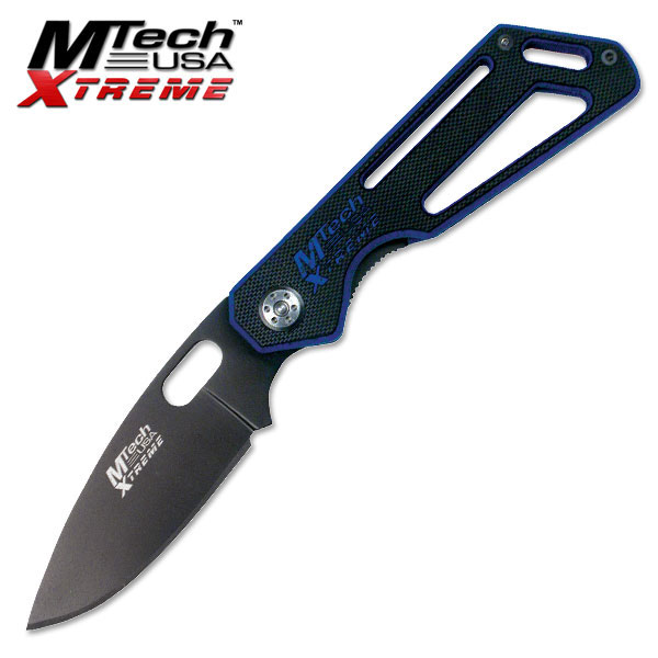 MTech Xtreme MX8002BL Folding Knife, G10 Blue/Black