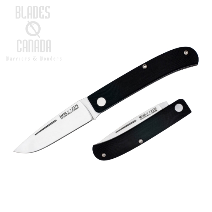 Manly Comrade Slipjoint Folding Knife, D2 Steel, G10 Black, 01ML001 (image for) Manly Comrade Slipjoint Folding Knife, D2 Steel, G10 Black, 01ML001