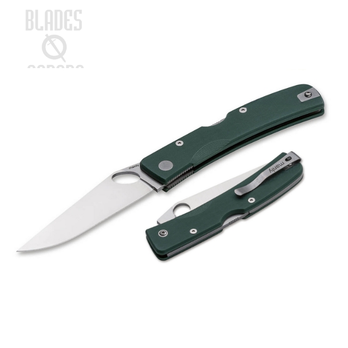 (image for) Manly Peak Folding Knife, CPM S90V, G10 Military Green, 01ML048