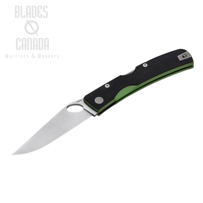 (image for) Manly Peak Folding Knife, D2, G10 Black/Green, 01ML055