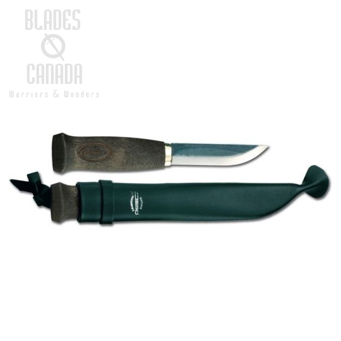 (image for) Marttiini Lumberjack Fixed Blade Knife, Curly Birch, Leather Sheath, 127019