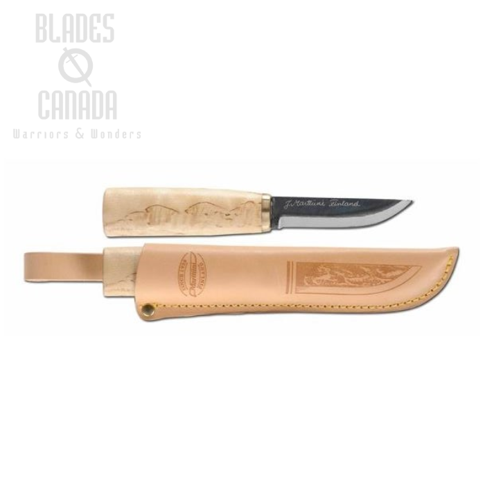 Marttiini Arctic Carving Fixed Blade Knife, Curly Birch, Leather Sheath, 535010 (image for) Marttiini Arctic Carving Fixed Blade Knife, Curly Birch, Leather Sheath, 535010