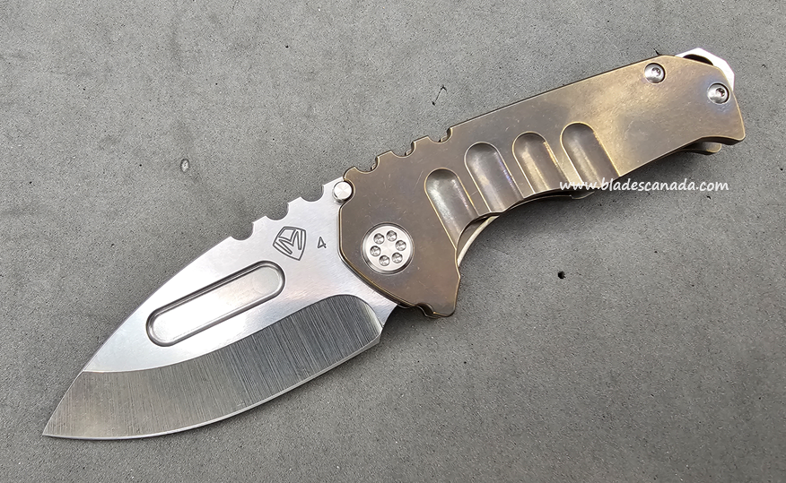 (Discontinued) Medford Praetorian Genesis T Framelock Folding Knife, S35VN, Titanium Tumble Bronze