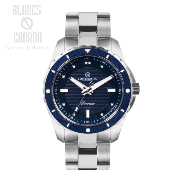(image for) Melbourne Sorrento Dive Watch Steel Bracelet - Blue