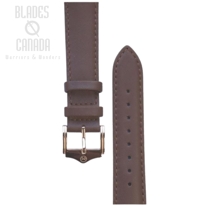(image for) Melbourne Nappa Leather Brown Watch Strap - 20mm