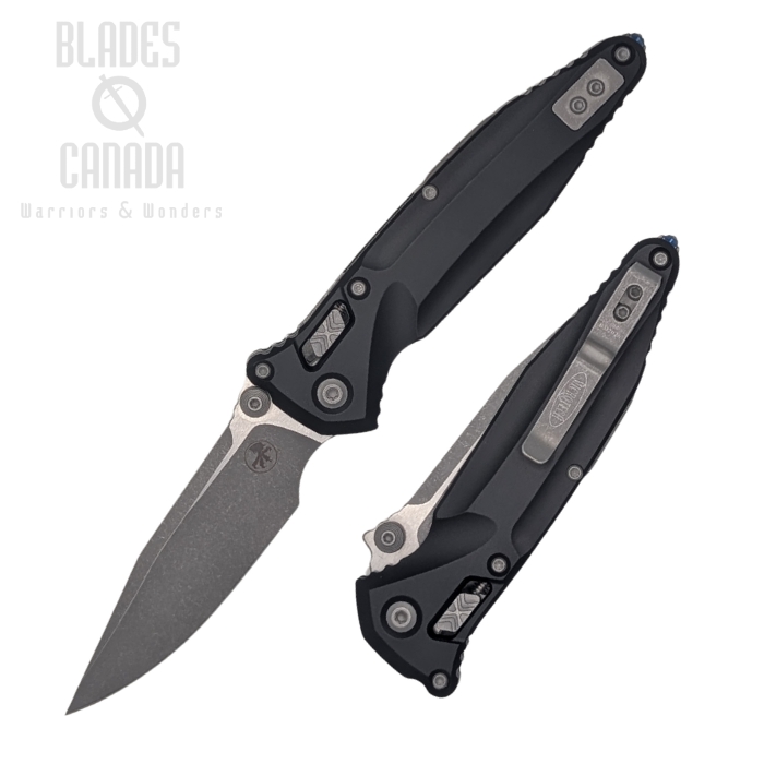 (image for) Microtech Socom Delta Ram-Lok Folding Knife, M390MK Apocalyptic, Aluminum Black, 159RL-10AP