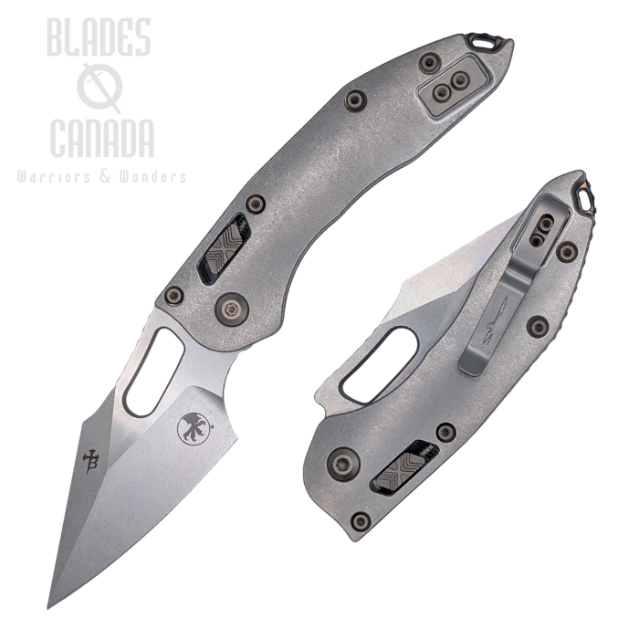 Microtech Stitch Ram-Lok Folding Knife, M390MK, Titanium SW Slab w/Flamed Accents, 169RL-10MS4