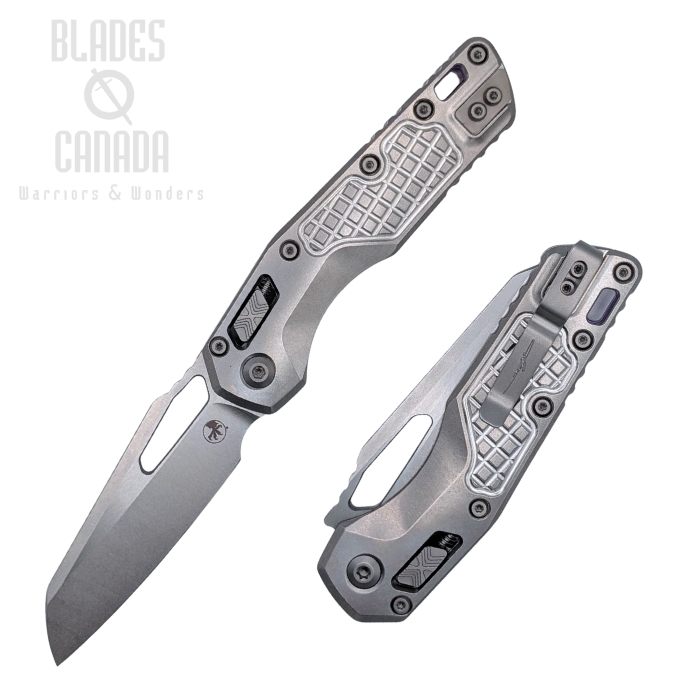 Microtech MSI STD Ram-Lok Folding Knife, M390MK SW, Titanium SW Frag w/Purple Accents, 210-10FRMS3 Microtech MSI STD Ram-Lok Folding Knife, M390MK SW, Titanium SW Frag w/Purple Accents, 210-10FRMS3