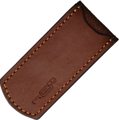 N.C. Custom Folding Knife Sheath, Brown Leather, NCC075