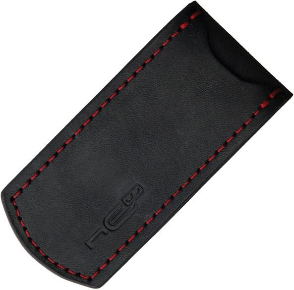 N.C. Custom Folding Knife Sheath, Black Leather, NCC076