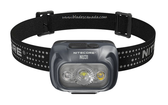 Nitecore NU31 Headlamp, Grey- 550 Lumens, NCNU31