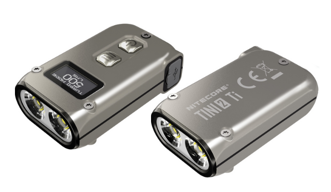 Nitecore TINI 2 Ti Keychain Flashlight, Rechargeable - Titanium, NCTINI2TI