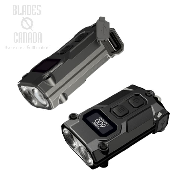 (image for) Nitecore TINI 3 Keychain Light, Aluminum Black - 600 Lumens, NCTINI3B