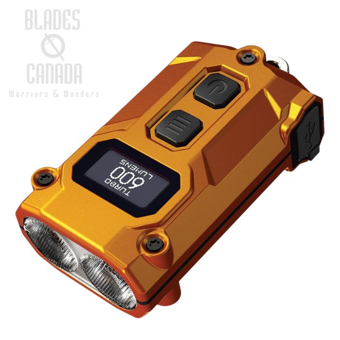 (image for) Nitecore TINI 3 Keychain Light, Aluminum Orange- 600 Lumens, NCTINI3B