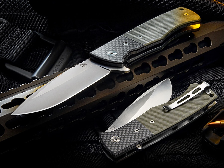 Nemesis MPR-2 Folding Knife, VG10, Textured G10/Carbon Fiber, NK-21