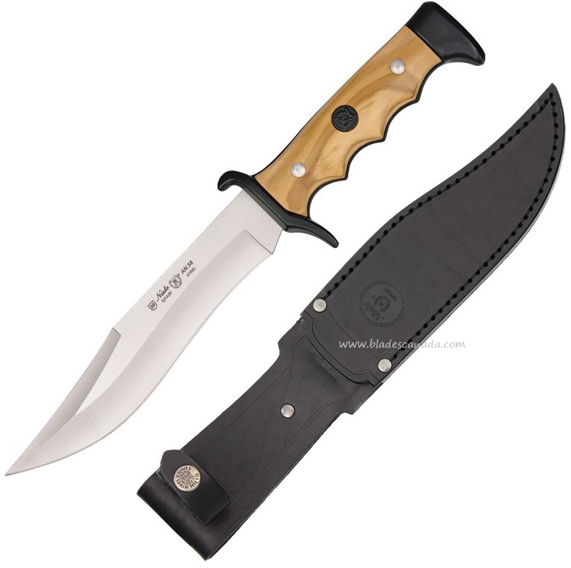 Nieto NIE2402 Cuchillo Linea Cetreria Bowie w/ Leather Sheath