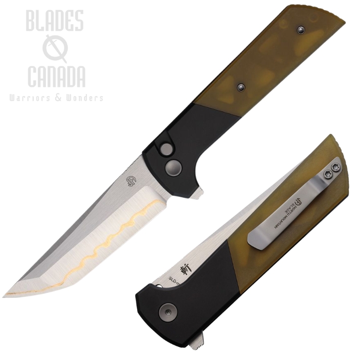 North Mountain Blade Chop 2 Flipper Button Lock Knife, SLD-Magic SAN MAI, Aluminum/Ultem, NMB2407PEI5