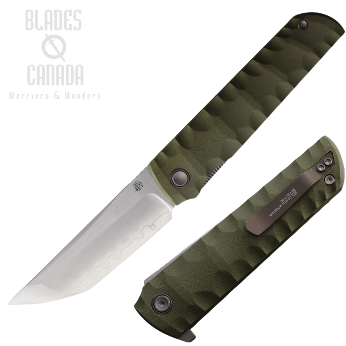 (image for) North Mountain Blade Kick Stop Chop Folding Knife, SLD Magic, G10 Green, 2411-GR