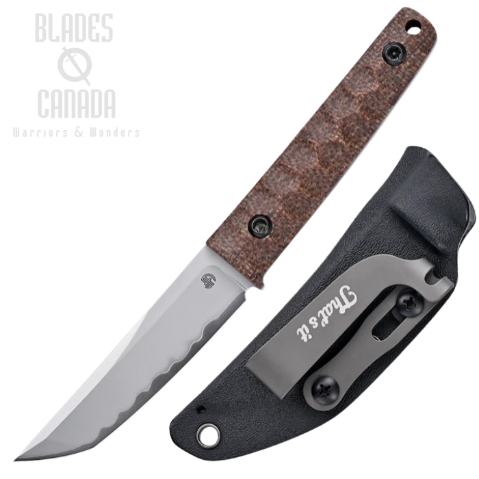 North Mountain Blade Chop Mini Fixed Blade Knife, SLD-Magic, Micarta Brown, Kydex Sheath, NMB2416MCT North Mountain Blade Chop Mini Fixed Blade Knife, SLD-Magic, Micarta Brown, Kydex Sheath, NMB2416MCT