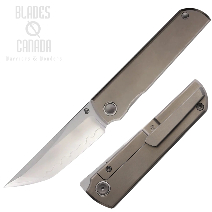 North Mountain Blade Chop Classic Framelock Folding Knife, SLD Blade, Titanium Handle, NMB2505AT