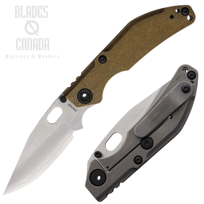 North Mountain Blade BBNM Framelock Folding Knife, SLD-MAGIC, Titanium Bronze/Gray, NMB2521CU