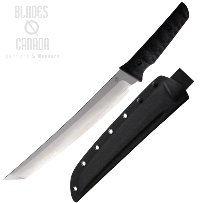 North Mountain Blade CHOP 01 Fixed Blade Knife, SLD-Magic SAN MAI, G10 Black Sculpted, Kydex Sheath, NMBCHOPSLD