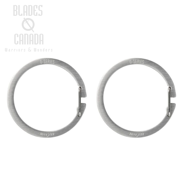 Nite Ize O-Series Gated Key Ring, Stainless Steel, 2-Pack, OS-11-2R6