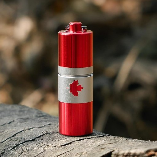 Olight I1R 2 Pro Rechargeable Mini Keychain Flashlight Canada Flag Edition - 180 Lumens