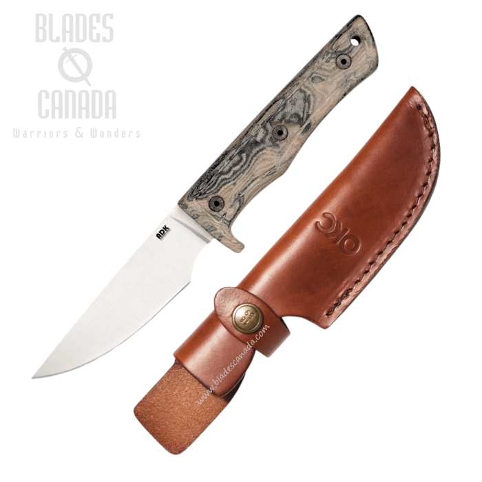 OKC ADK High Peaks Hunter Fixed Blade Knife, Micarta Multicolour, 8178