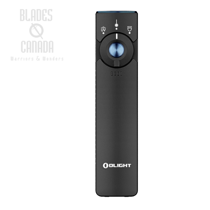 (image for) Olight Arkfeld Pro Flat EDC Flashlight w/LED Light UV and Laser, Black, 1300 Lumens