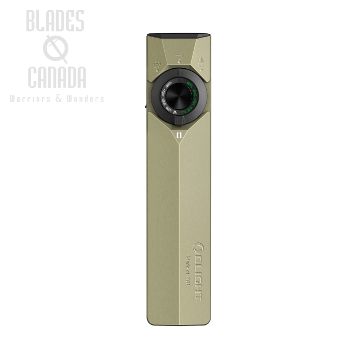(image for) Olight ArkPro Ultra Series Flat Unibody EDC Flashlight, Olive Green, 1700 Lumens