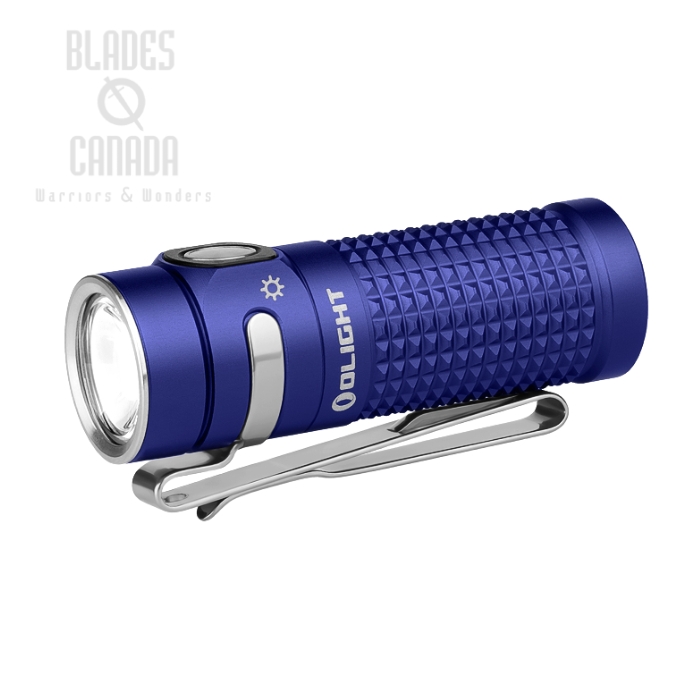 (image for) Olight Baton 4 Powerful EDC Flashlight, Regal Blue, 1300 Lumens