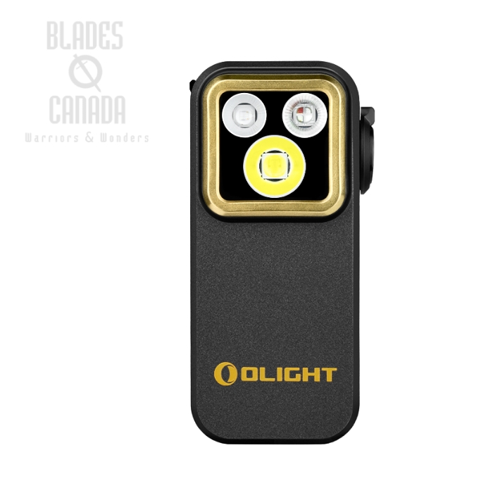 (image for) Olight Oclip Pro S 5-in-1 EDC Flashlight w/ UV & RGB, Black, 600 Lumens