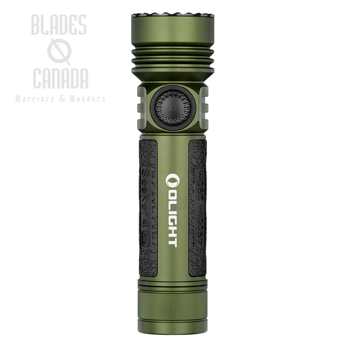 Olight Seeker 4 Pro High Power Flashlight, OD Green - 4600 Lumens