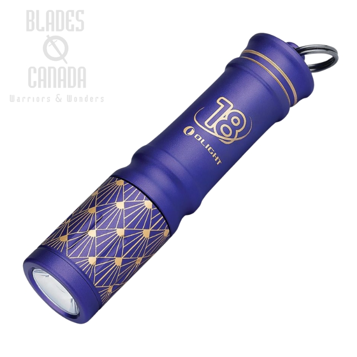 Olight i3E 18th Anniversary Flashlight, Aluminum Purple - 90 Lumens
