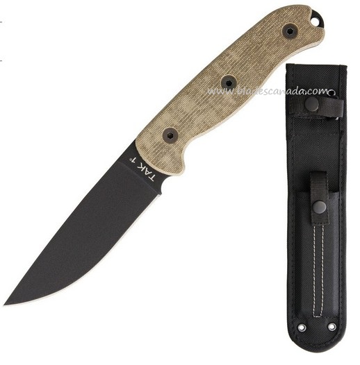 OKC TAK-1 Fixed Blade Knife, 1095 Carbon, Micarta, Nylon Sheath, 8671
