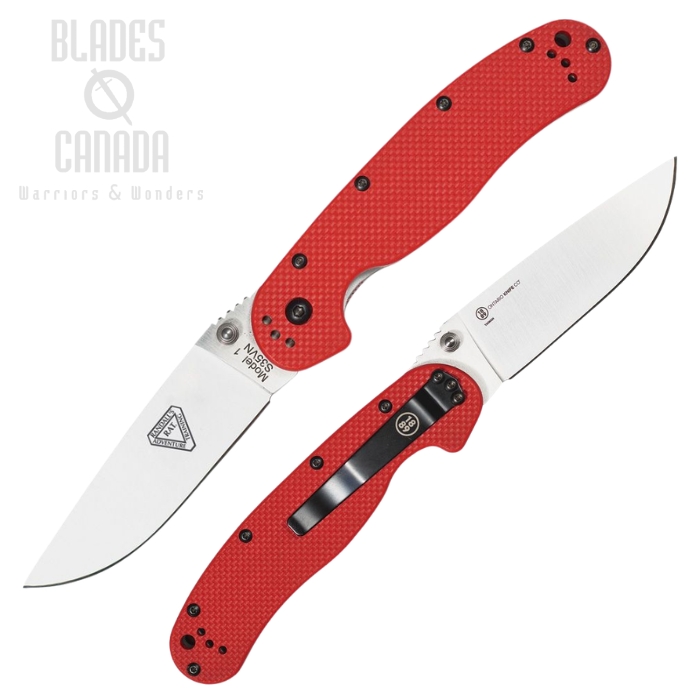 (image for) OKC RAT I Folding Knife, S35VN Satin, Nylon Red, ON8864