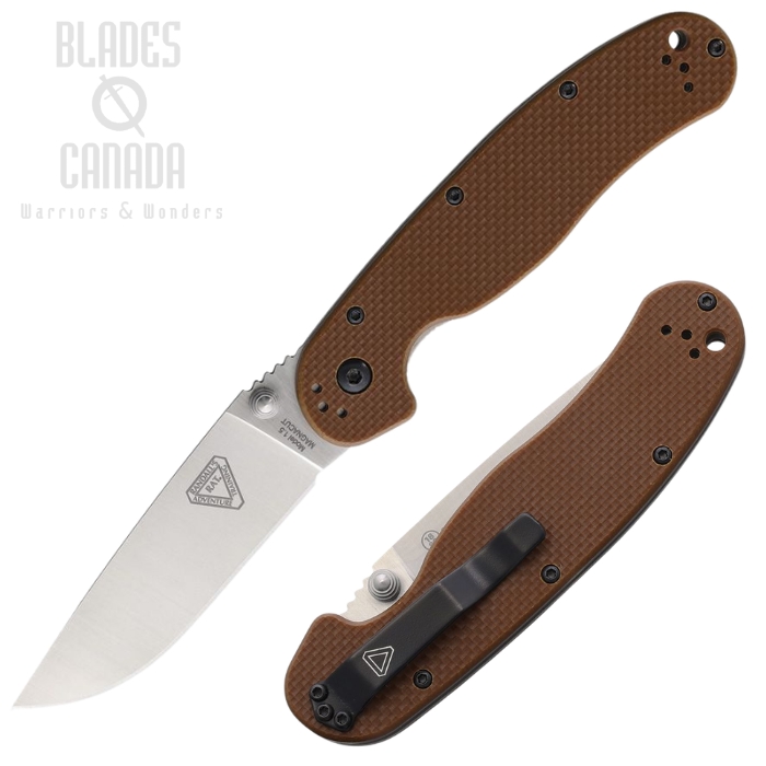 (image for) OKC RAT 1.5 Folding Knife, MagnaCut Satin, G10 Brown, ON8883