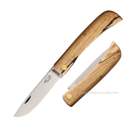 Otter-Messer Small Hippekniep Slipjoint Folding Knife, Carbon, Wood, 144EIBU - Click Image to Close